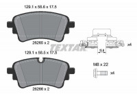 Brake pad set, disc brake 2626503 Textar