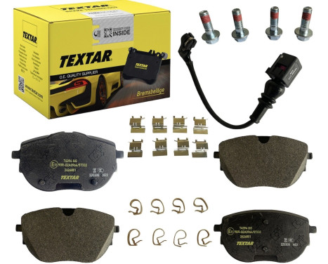 Brake pad set, disc brake 2626801 Textar