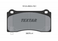 Brake pad set, disc brake 2627501 Textar