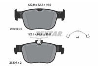 Brake pad set, disc brake 2630301 Textar