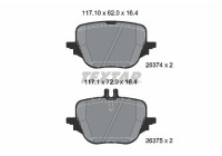 Brake pad set, disc brake 2637401 Textar