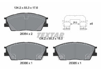 Brake pad set, disc brake 2638401 Textar