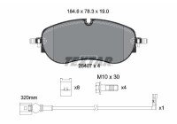 Brake pad set, disc brake 2640701 Textar