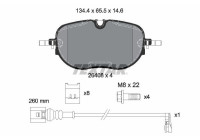 Brake pad set, disc brake 2640801 Textar