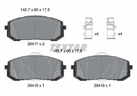 Brake pad set, disc brake 2641701 Textar