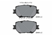 Brake pad set, disc brake 2645401 Textar