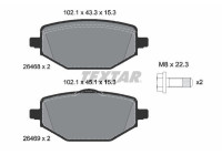 Brake pad set, disc brake 2646801 Textar
