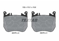 Brake pad set, disc brake 2647601 Textar