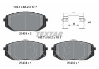 Brake pad set, disc brake 2649301 Textar