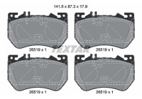 Brake pad set, disc brake 2651901 Textar