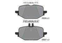 Brake pad set, disc brake 2652601 Textar