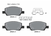 Brake pad set, disc brake 2652801 Textar