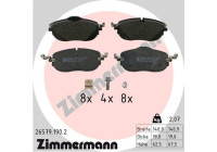 Brake pad set, disc brake 26579.190.2 Zimmermann