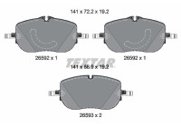 Brake pad set, disc brake 2659201 Textar