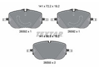 Brake pad set, disc brake 2659201 Textar