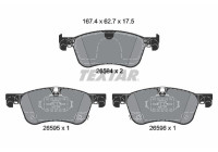 Brake pad set, disc brake 2659401 Textar