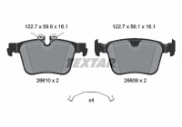 Brake pad set, disc brake 2661001 Textar