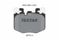 Brake pad set, disc brake 2677601 Textar