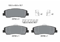 Brake pad set, disc brake 2679401 Textar