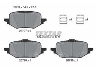Brake pad set, disc brake 2679701 Textar