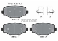 Brake pad set, disc brake 2684101 Textar