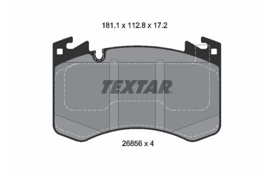 Brake pad set, disc brake 2685601 Textar