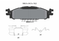 Brake pad set, disc brake 2690301 Textar
