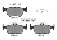 Brake pad set, disc brake 2695801 Textar