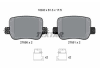 Brake pad set, disc brake 2705001 Textar
