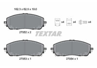 Brake pad set, disc brake 2705201 Textar