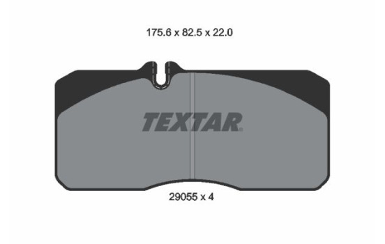 Brake Pad Set, disc brake 2905503 Textar