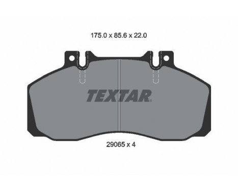 Brake Pad Set, disc brake 2906504 Textar