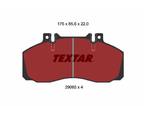 Brake Pad Set, disc brake 2906504 Textar, Image 2