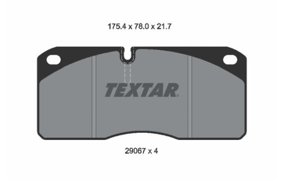 Brake Pad Set, disc brake 2906705 Textar