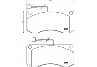 Brake Pad Set, disc brake 2909702 Textar