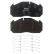 Brake pad set, disc brake 2911303 Textar