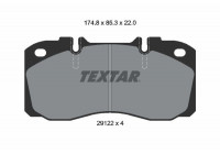 Brake Pad Set, disc brake 2912204 Textar