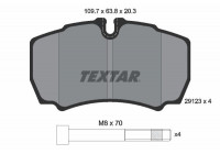 Brake Pad Set, disc brake 2912303 Textar