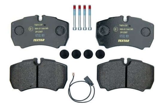 Brake Pad Set, disc brake 2912307 Textar, Image 3