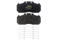 Brake pad set, disc brake 2913111 Textar