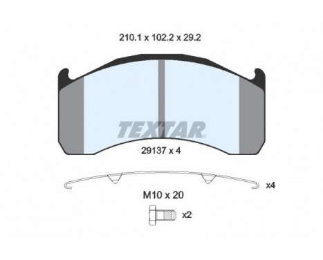 Brake Pad Set, disc brake 2913706 Textar