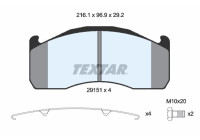 Brake Pad Set, disc brake 2915102 Textar
