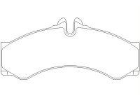 Brake Pad Set, disc brake 2915301 Textar