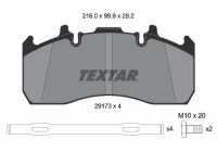Brake Pad Set, disc brake 2917301 Textar