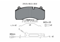 Brake Pad Set, disc brake 2918101 Textar