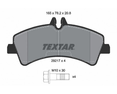 Brake Pad Set, disc brake 2921702 Textar