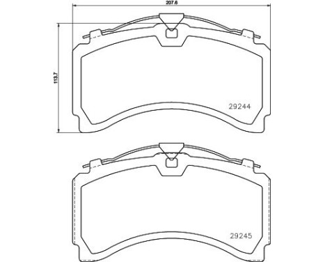 Brake Pad Set, disc brake 2924401 Textar, Image 2
