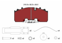 Brake pad set, disc brake 2930601 Textar
