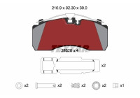 Brake Pad Set, disc brake 2932002 Textar
