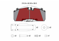 Brake pad set, disc brake 2932002 Textar
